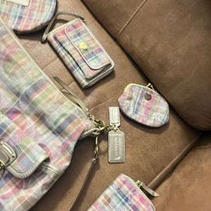 Coach purse, wallet, et cet.